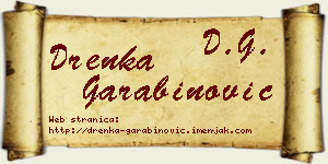 Drenka Garabinović vizit kartica